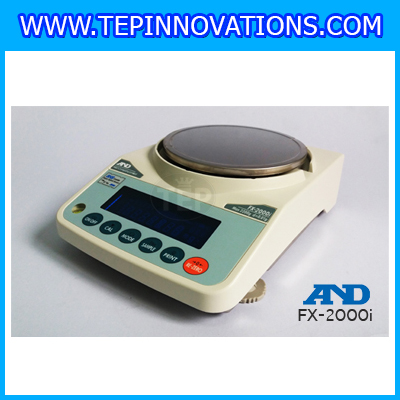 เครื่องชั่ง2200กรัม เครื่องชั่งน้ำหนัก2200กรัม เครื่องชั่งละเอียดสูง2200g เครื่องชั่งน้ำหนัก2200g ตาชั่งกรัม กิโลดิจิตอลกรัม2200 เครื่องชั่งทศนิยม 2 ตำแหน่ง ความละเอียด 0.01g AND FX-2000i จานชั่งขนาดเส้นผ่าศูนย์กลาง 150 mm.