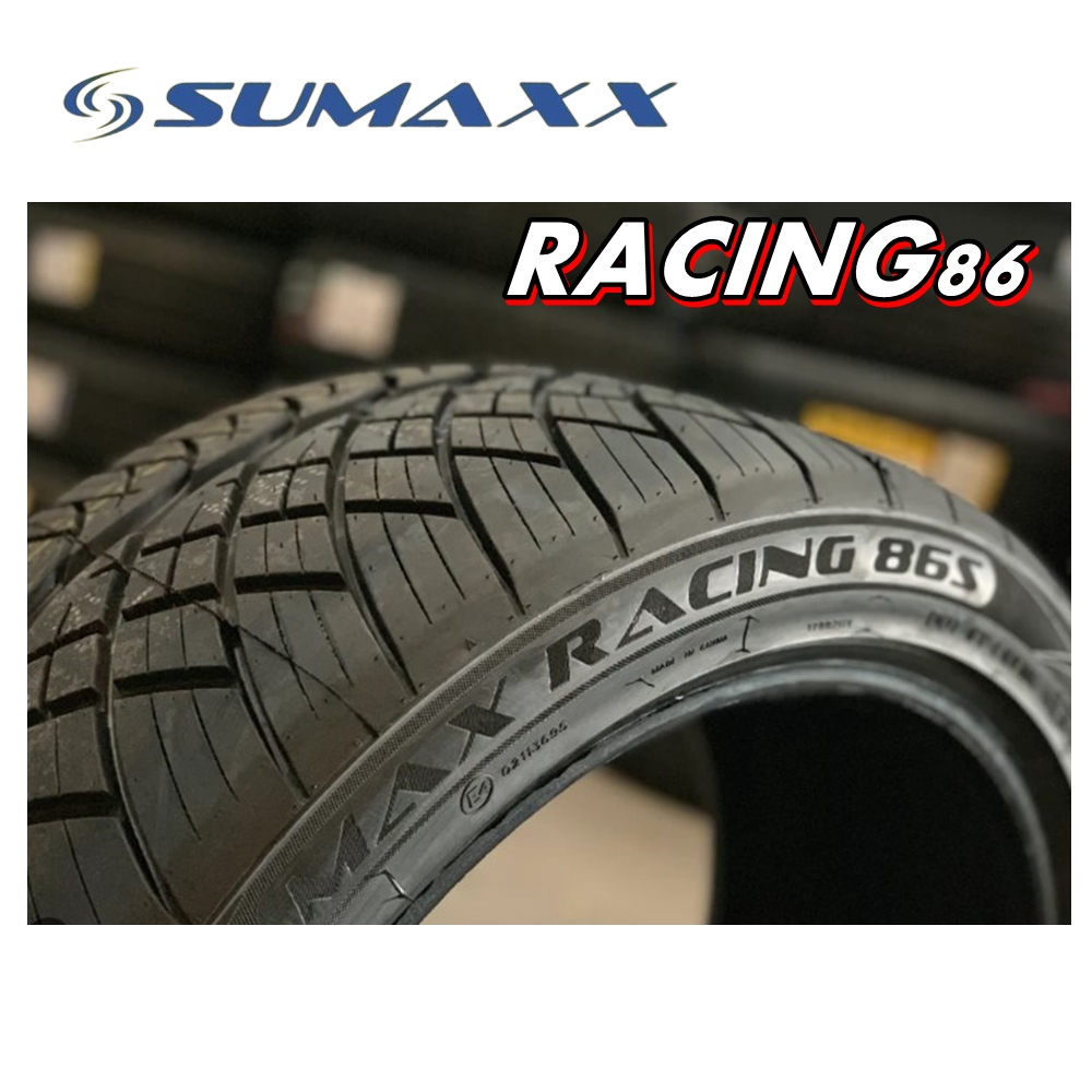ยางรถยนต์ ขนาด 275/40R18 รุ่น RACING86 ยี่ห้อ SUMAXX (แถมจุ๊บลม) 4 เส้น