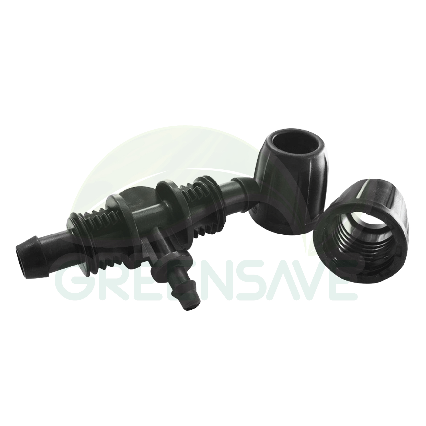 ข้อต่อสายไมโคร พร้อมตัวล็อคสาย 8/12 mm สองทาง เดือยเสียบ 4/7 mm (แพ็ค 20 ชิ้น)