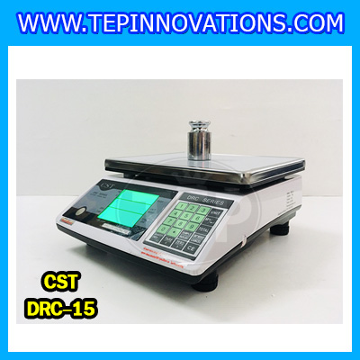 เครื่องชั่งนับจำนวน15กิโลกรัม เครื่องชั่งดิจิตอล15kg เครื่องชั่งน้ำหนัก15kg ตาชั่งนับชิ้นงาน 15kg พิกัดน้ำหนัก 15kg ความละเอียด 0.5g ยี่ห้อ CST รุ่น DRC