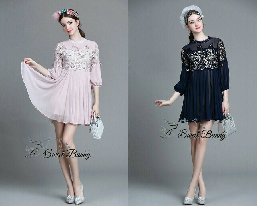 Present... Embroidery round brush chiffon Princess dress