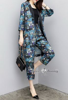 ชุดเซ็ทเสื้อสูทเสื้อซับในกางเกง