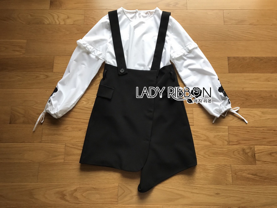 Overall Dress Lady Ribbon ขายเอี๊ยมเดรส