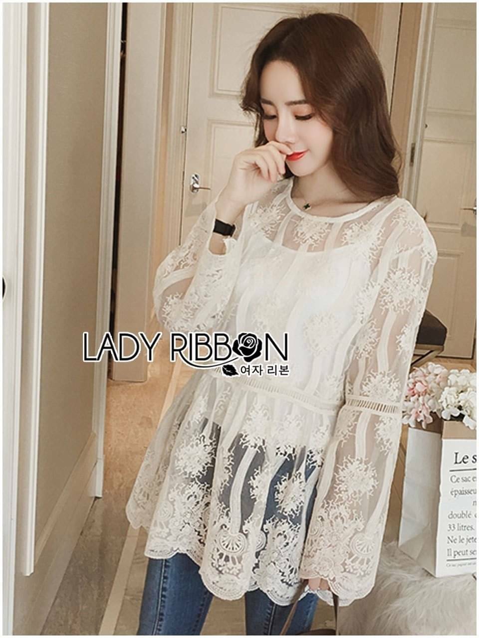 เสื้อผ้าลูกไม้ตกแต่งระบายเพบลัม