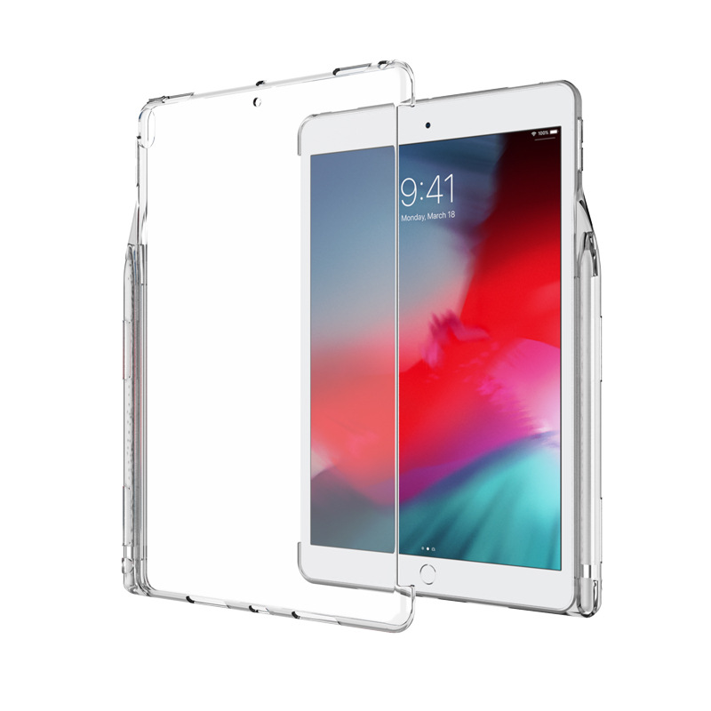 เคสซิลิโคนใสเว้า TPU (มีที่เก็บปากกา) ใส่คู่กับ Smart Keyboard หรือ Smart Cover - เคส iPad Pro 9.7"
