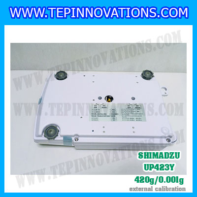 เครื่องชั่งดิจิตอล ทศนิยม 3 ตำแหน่ง รุ่น UP423Y 420gx0.001g เครื่องชั่งละเอียดสูง420g เครื่องชั่งน้ำหนัก420g ตาชั่ง420กรัม พิกัดน้ำหนัก 420g ความละเอียด 0.001g ยี่ห้อ SHIMADZU รุ่น UP423Y