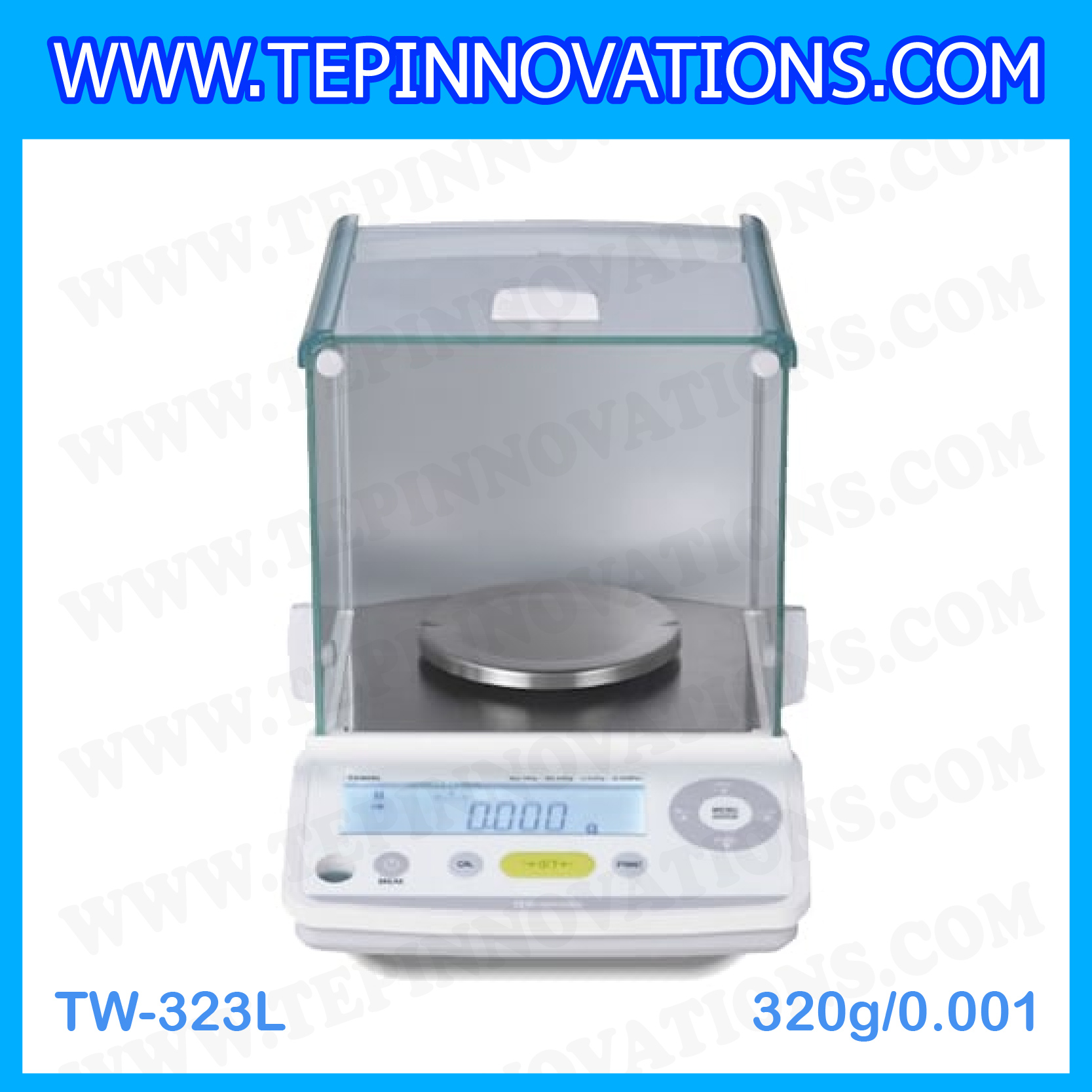 เครื่องชั่งดิจิตอลทศนิยม3ตำแหน่ง รุ่น TW323L พิกัด 320g x 0.001g เครื่องชั่งละเอียดสูง320g เครื่องชั่งน้ำหนัก320กรัม ตาชั่งดิจิตอล320กรัม ยี่ห้อ SHIMADZU รุ่น TW323L