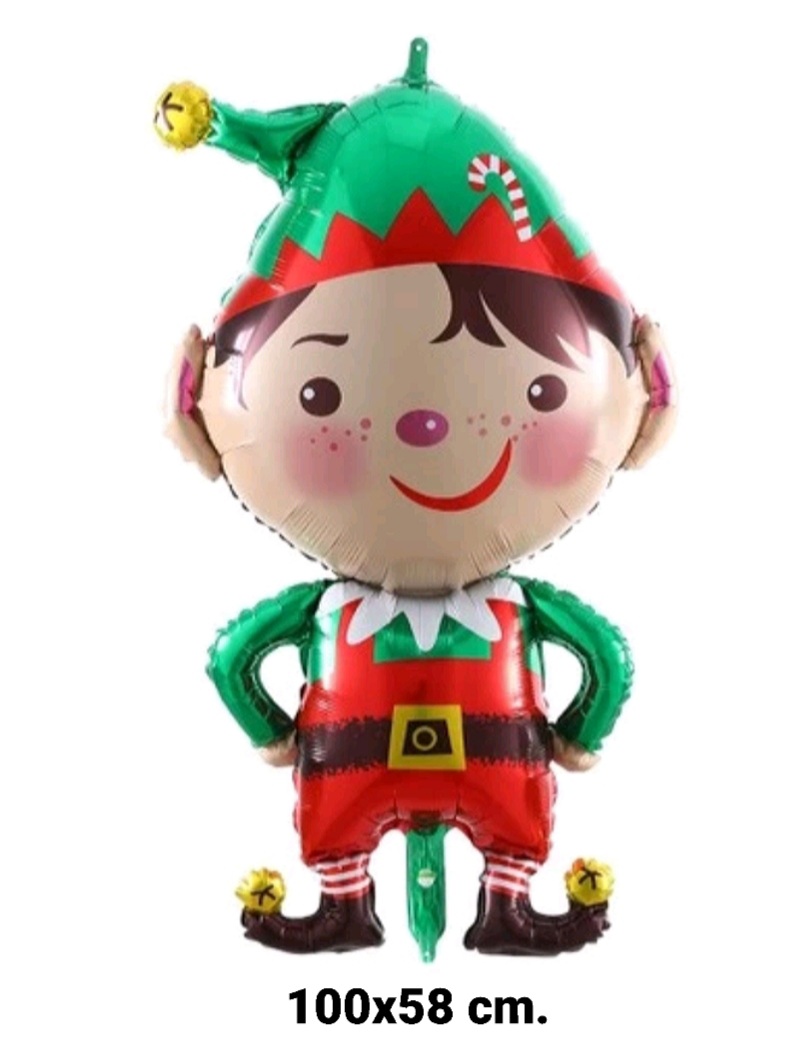 ลูกโป่งเอลฬ์ชาย ตัวตลกคริสต์มาส Elf crown Balloon