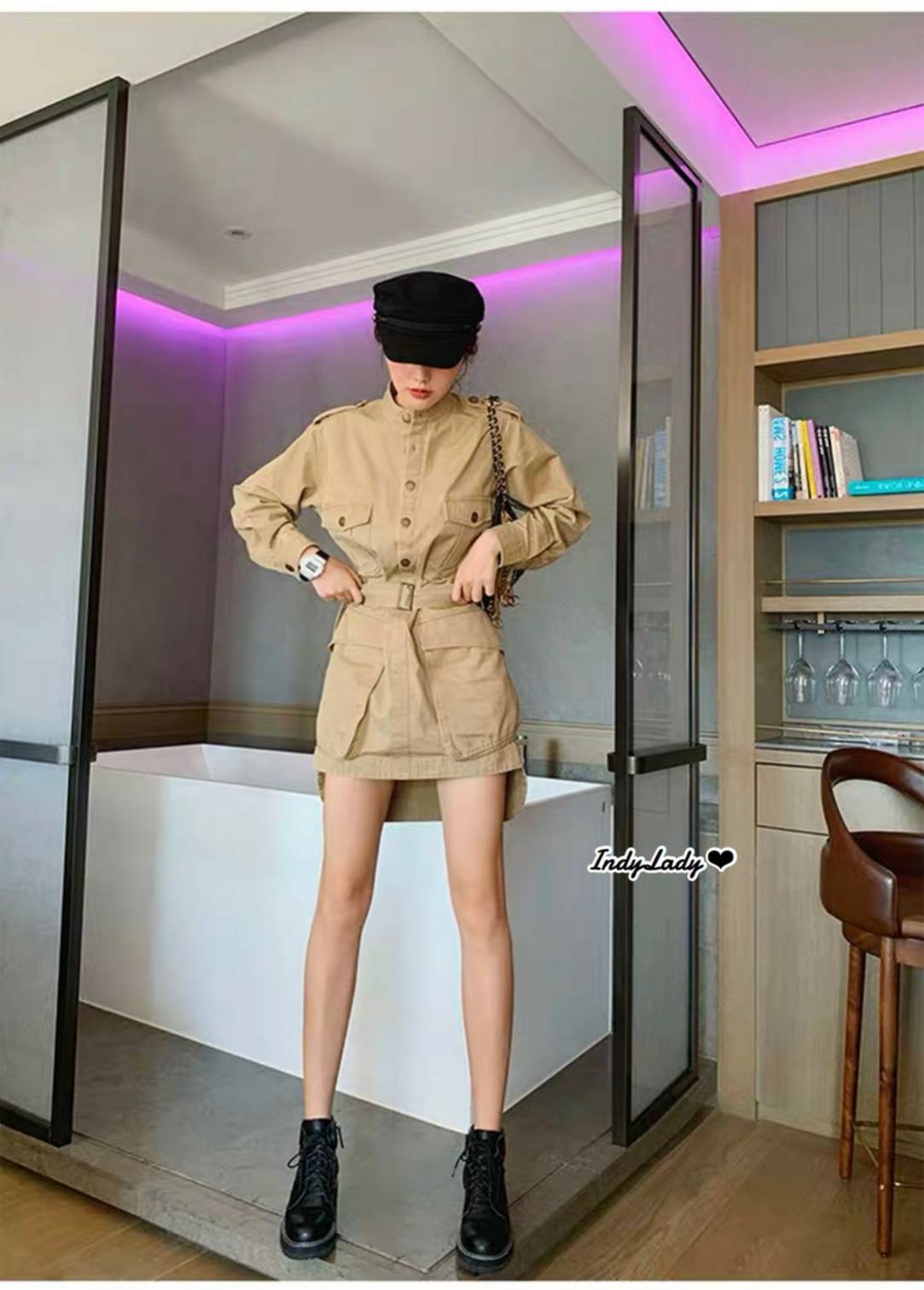 มินิเดรสแขนยาว