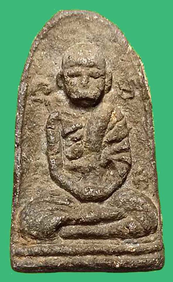 พระผงเล็บมือรุ่นแรกหลวงปู่สุขวัดโพธิ์ทรายทอง องค์ที่ 16