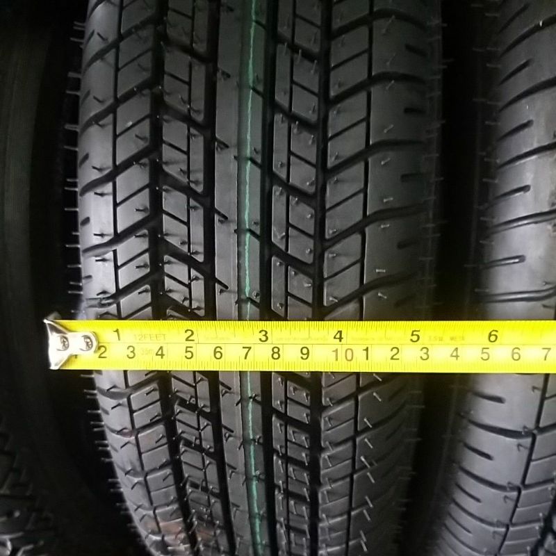 ยางรถตุ๊กๆ ยางรถพ่วงข้าง ยางรถกะป้อ ขนาด 155-10 รุ่น SR55 6PR ชนิด TL ยี่ห้อ SUPERSTONE