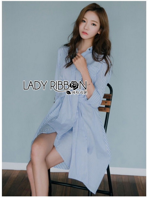 Twisted Cotton Dress เดรสผ้าคอตตอนลายทางสลับลาย