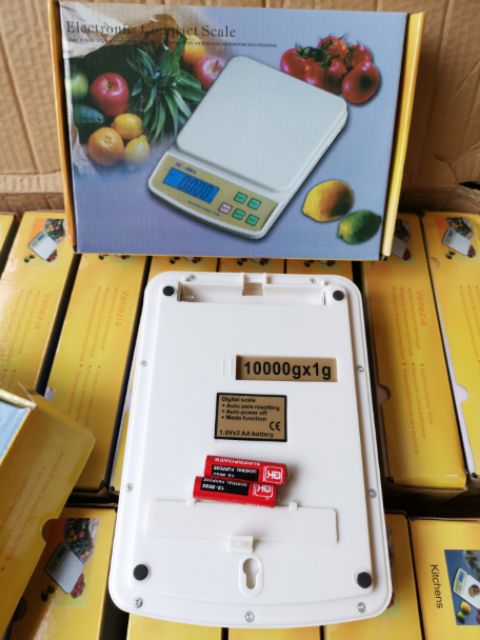 เครื่องชั่ง ตาชั่ง ดิจิตอล 10กิโลกรัม/1กรัม มีปุ่มกดหักน้ำหนักภาชนะ เก็บเงินปลายทางได้