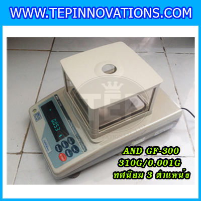 เครื่องชั่ง310กรัม เครื่องชั่งน้ำหนัก310กรัม เครื่องชั่งละเอียดสูง310g เครื่องชั่งน้ำหนัก310g ตาชั่งกรัม กิโลดิจิตอลกรัม310 เครื่องชั่งทศนิยม 3 ตำแหน่ง ความละเอียด 0.001g AND GF-310g/0.001g ขนาดจานชั่ง 12.8x12.8cm.