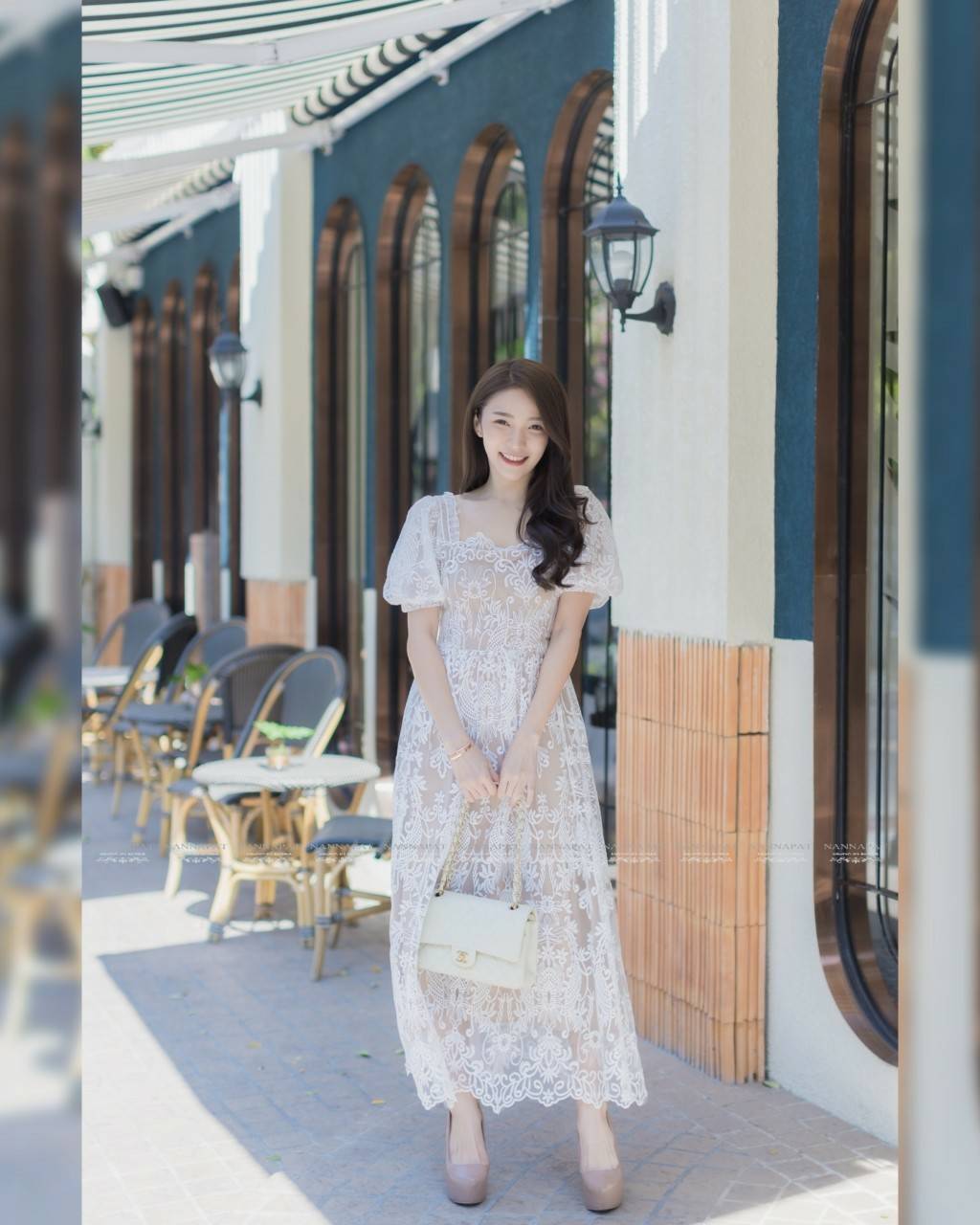 เดรสซิปหลังแขนตุ๊กตาใส่ไปวัดทำบุญ