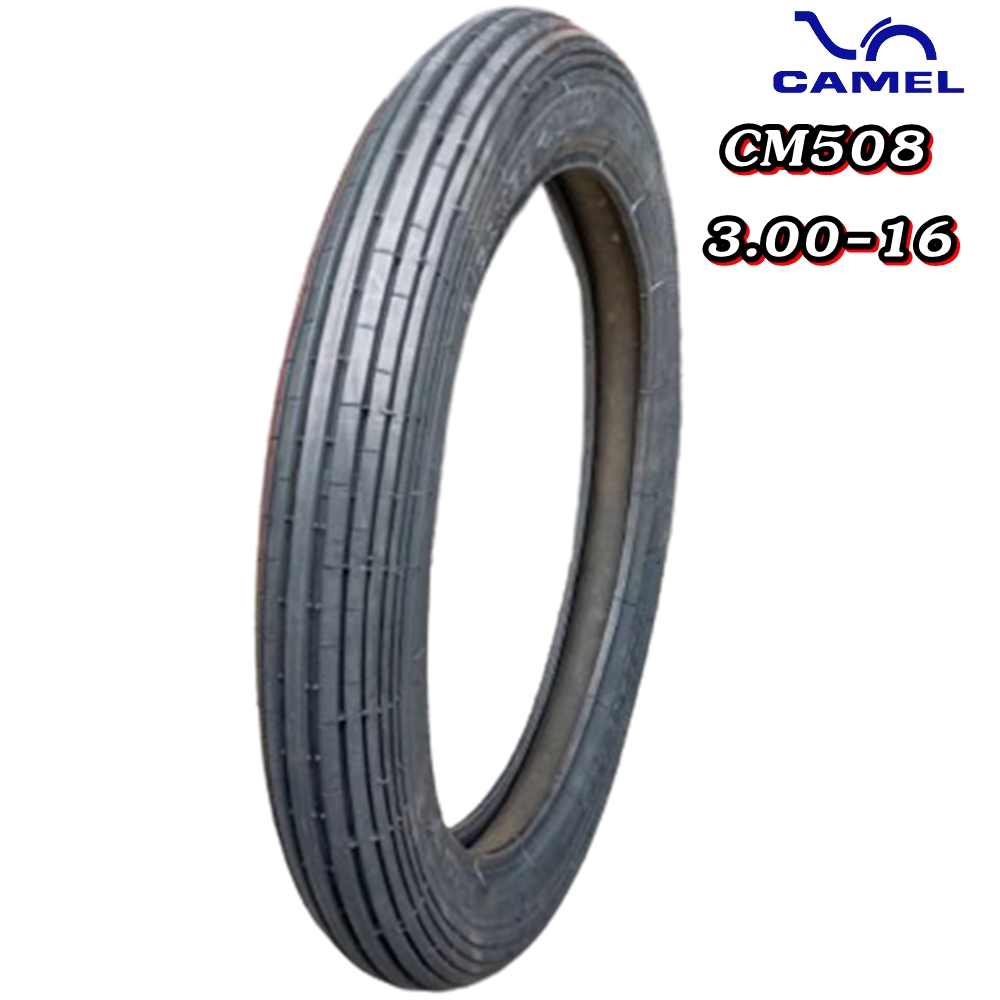 ยางมอเตอร์ไซค์ ขนาด 3.00-16 รุ่น CM508 ชนิด TT ยี่ห้อ CAMEL