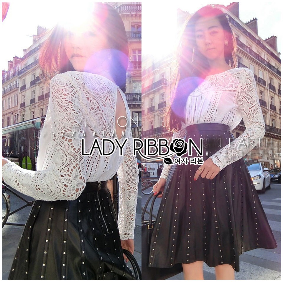 ladyribbon Lady Ribbon เสื้อผ้าพร้อมส่ง เสื้อผ้า Lady Ribbon พร้อมส่ง เลดี้ริบบอน🎀 Lady Ribbon's Made 🎀 Lady Seraphina Sweet Vintage Embroidered Lace and Cotton