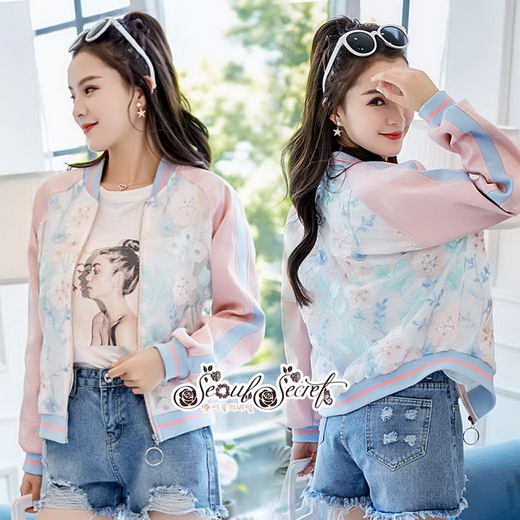 เสื้อ Jacket ลูกไม้สวยหวาน ลุคสาวเกาหลี