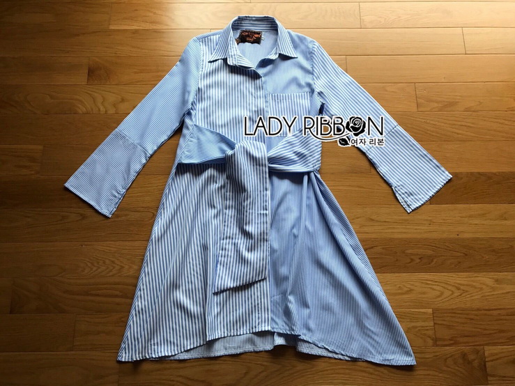 Twisted Cotton Dress เดรสผ้าคอตตอนลายทางสลับลาย