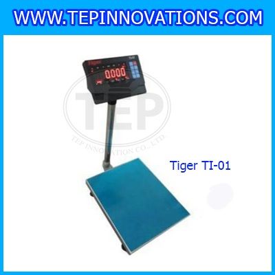 เครื่องชั่งน้ำหนักดิจิตอล พิกัด300kg ความละเอียด 20g ยี่ห้อ TIGER รุ่น TI-01 ขนาดแท่นชั่ง 50*60cm (เครื่องชั่งผ่านตรวจรับรองจากสำนักชั่งตวงวัด)