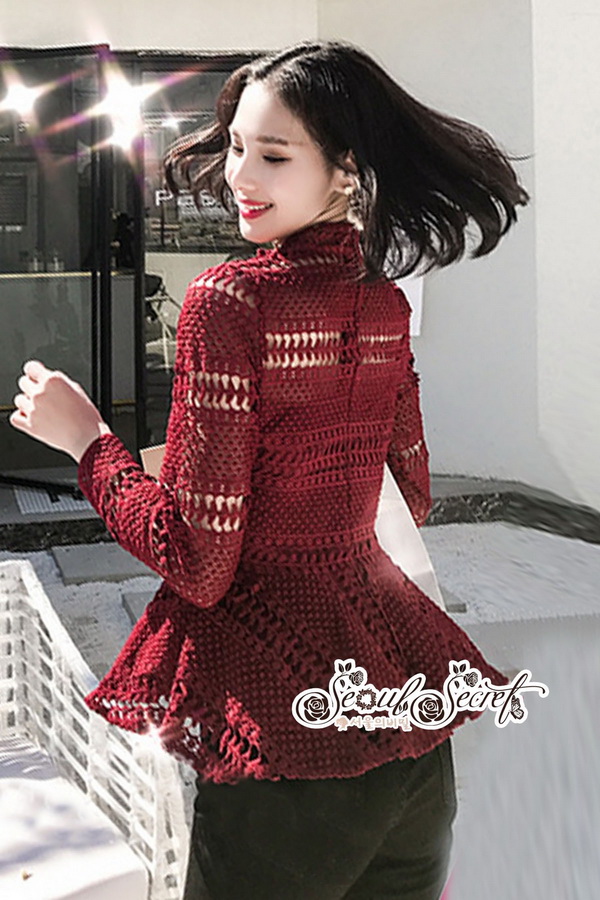 เสื้อคอตั้งลุคสาวเกาหลีโทนสีเปรี้ยวสวยหรู