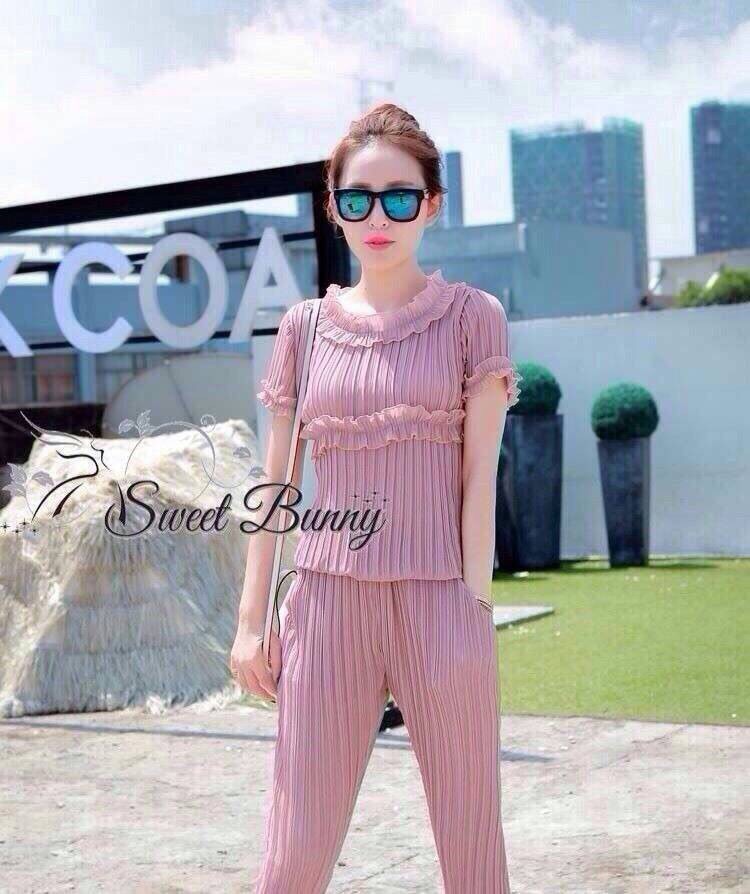 Lady Ribbon Online Sweet Bunny SB16300516 Sweet Bunny Present... Pleated Pants Set