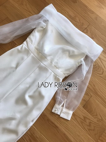 Crepe and Organza Dress เดรสผ้าเครป