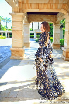 2Sister Made, Beauty Sexy Girly Korea Maxi Dress แม็กซี่เดรสสไตล์แบรนด์ดัง ลุคเซ็กซี่นิดๆ