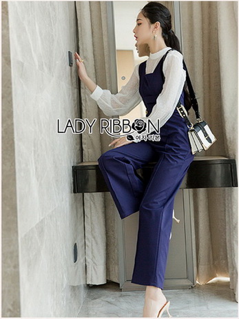 White Blouse with Jumpsuit Set