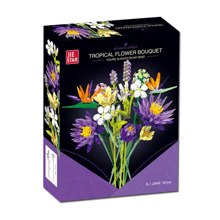 ชุดตัวต่อต้นไม้ดอกไม้ Floral series