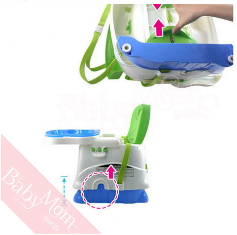 Booster Seat with Toys เก้าอี้นั่งทานข้าว เก้าอี้หัดนั่ง แบบพกพา พร้อมแผงของเล่น กิจกรรม Melodies music song พร้อมสายรัด Safety กันตก ปรับได้ 3 ระดับ