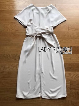 Lady Gabby Minimal Twisted Crepe Dress
