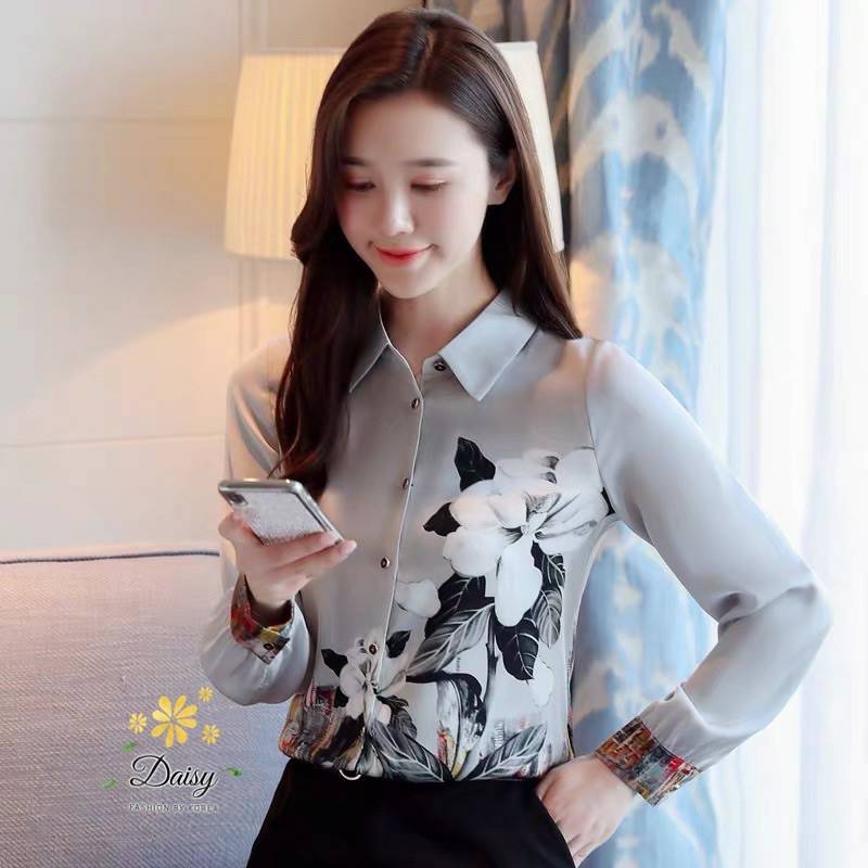 เสื้อเชิ้ตแขนยาว ผ้าไหมอิตาลี