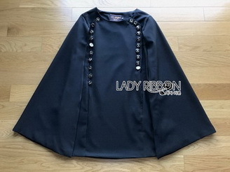 Viola Button Embellished Lady Ribbon Dress