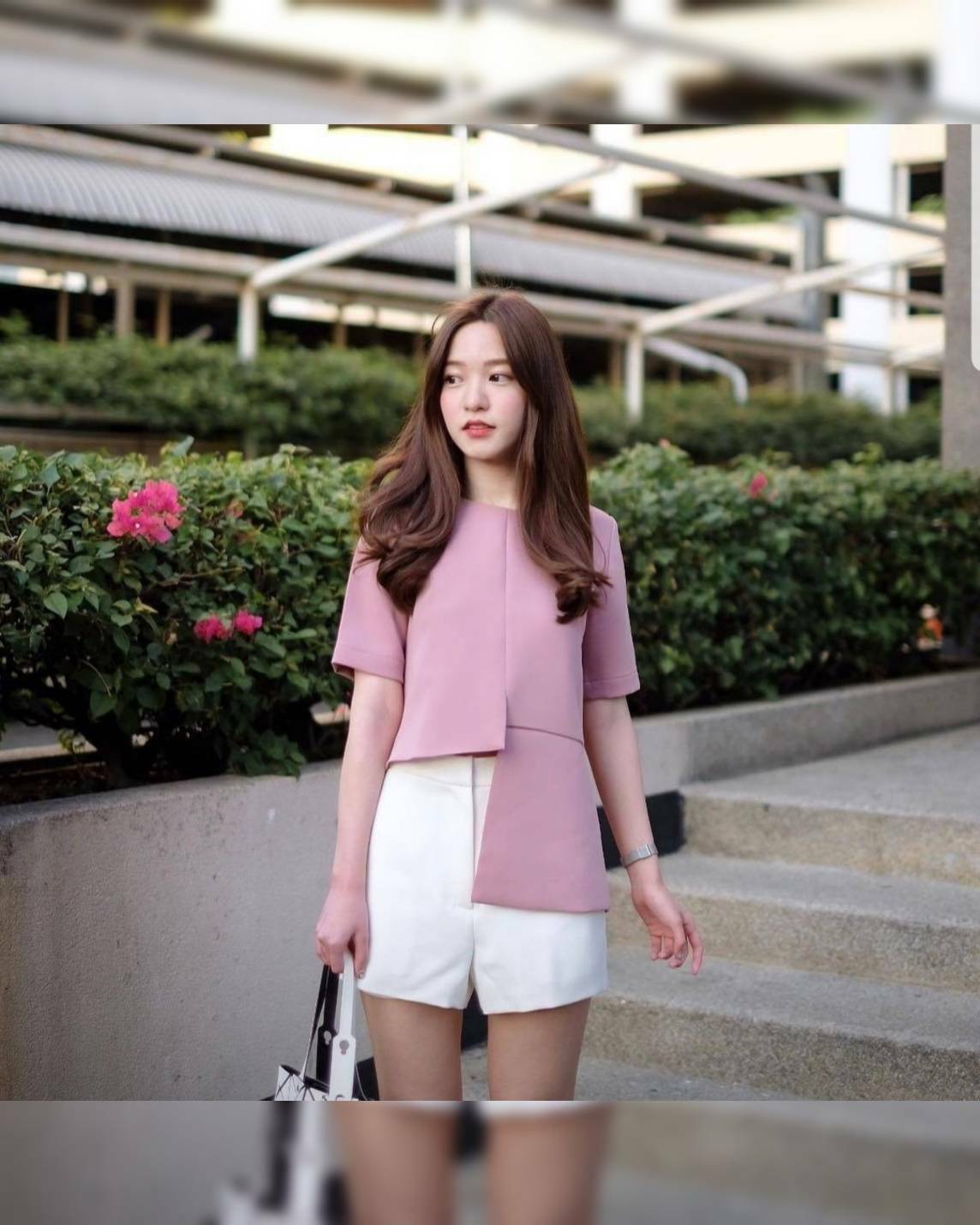 เสื้อซิปหลังกางเกงมีกระเป๋าข้าง