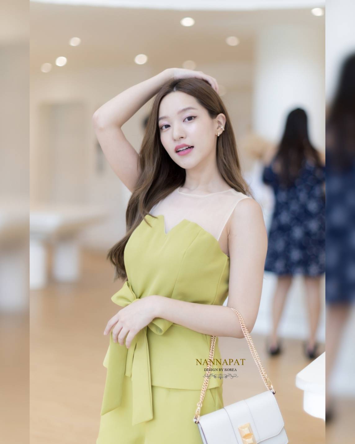 ผ้าซีทรู กางเกงมีกระเป๋าข้าง