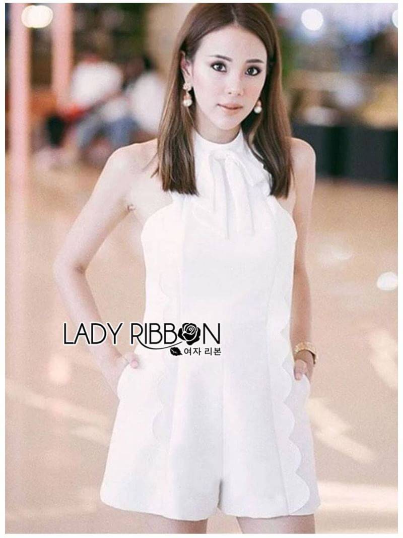 จัมป์สูทขาสั้นผ้าเครป