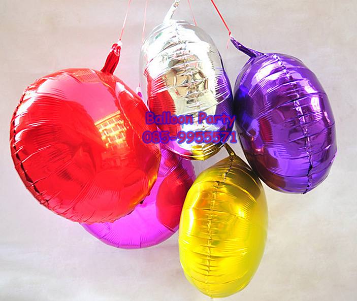 ลูกโป่งฟรอยทรงกลมสีทอง Round Shape Foil Balloon Gold Color