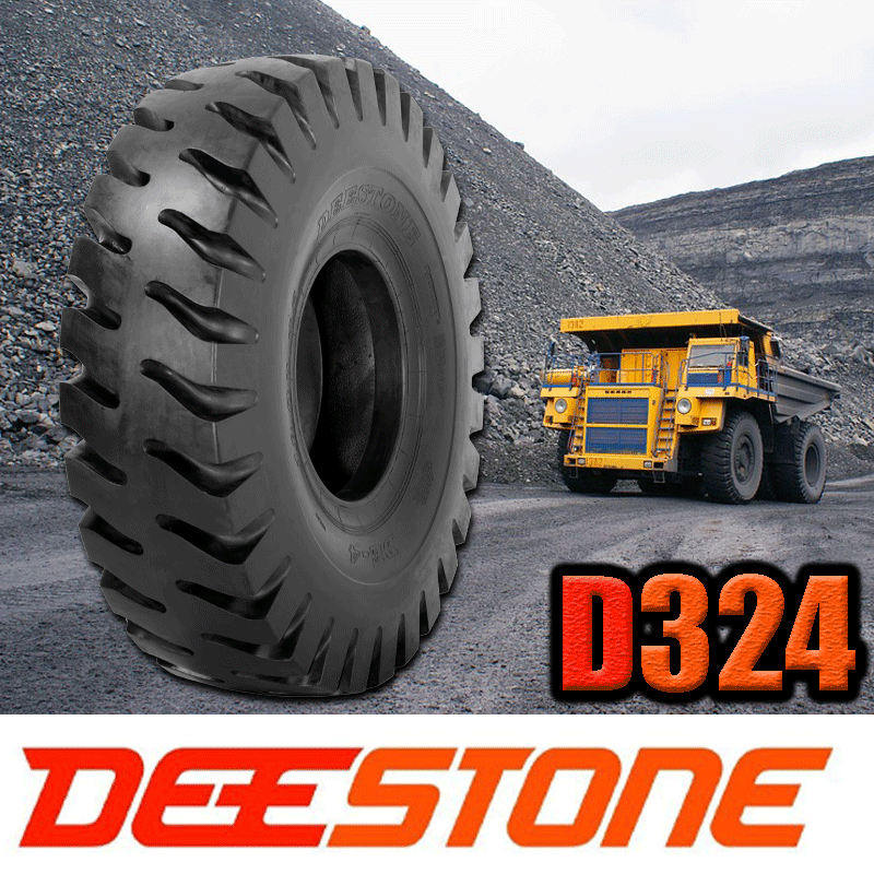 18.00-25 40PR ยี่ห้อ DEESTONE รุ่น D324 TL ยางรถขนดินขนาดใหญ่ ยางปี 2024