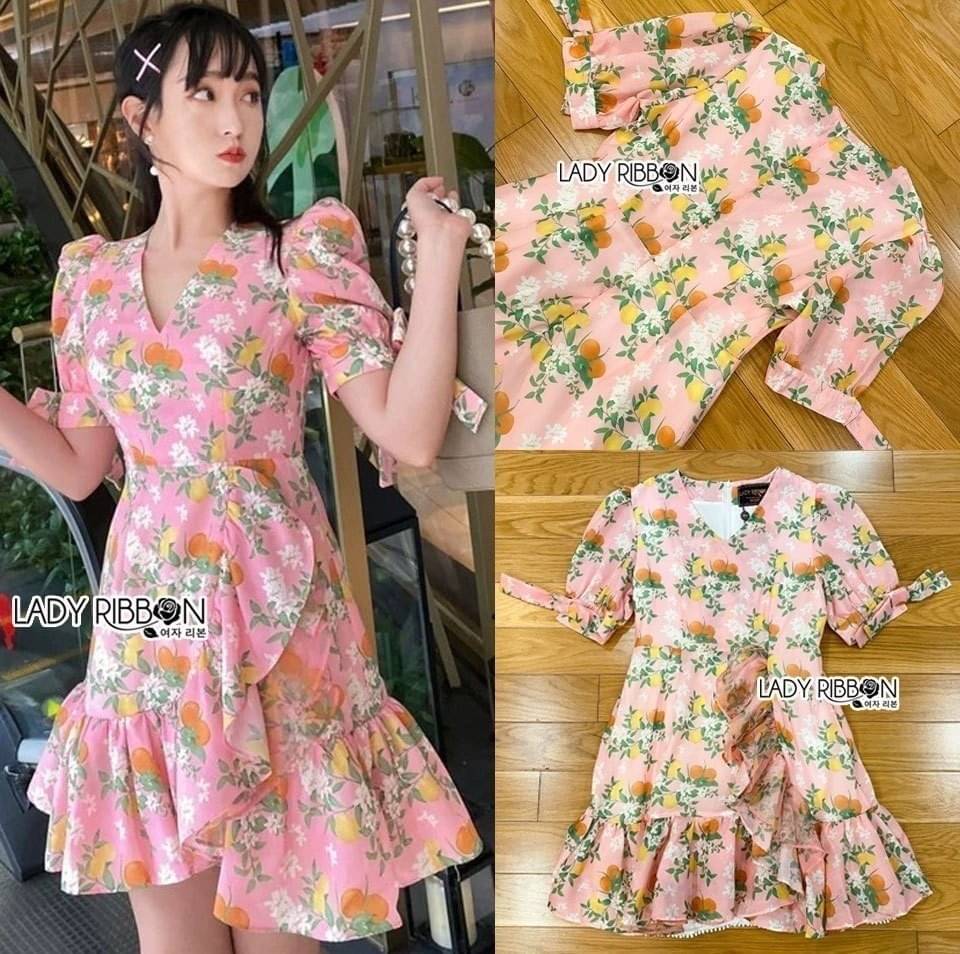 รสตัวสั้นผ้า cotton ผสม silk สีชมพู