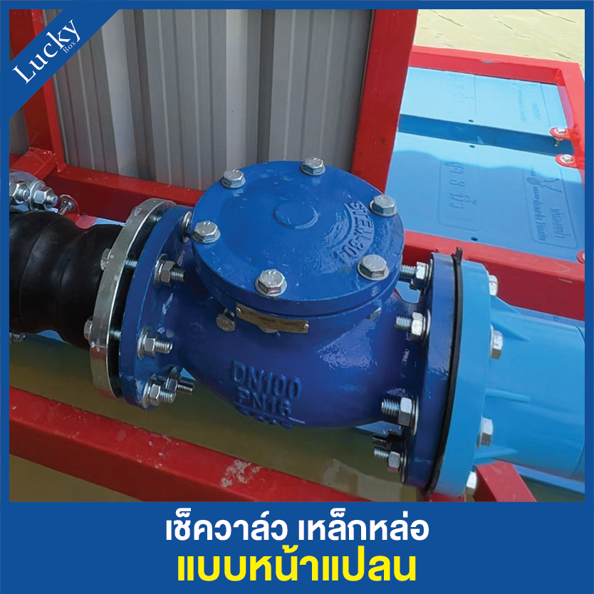 เช็ควาล์ว (Check Valve) เช็ควาล์วเหล็กหล่อ แบบหน้าแปลน ขนาด 3 นิ้ว