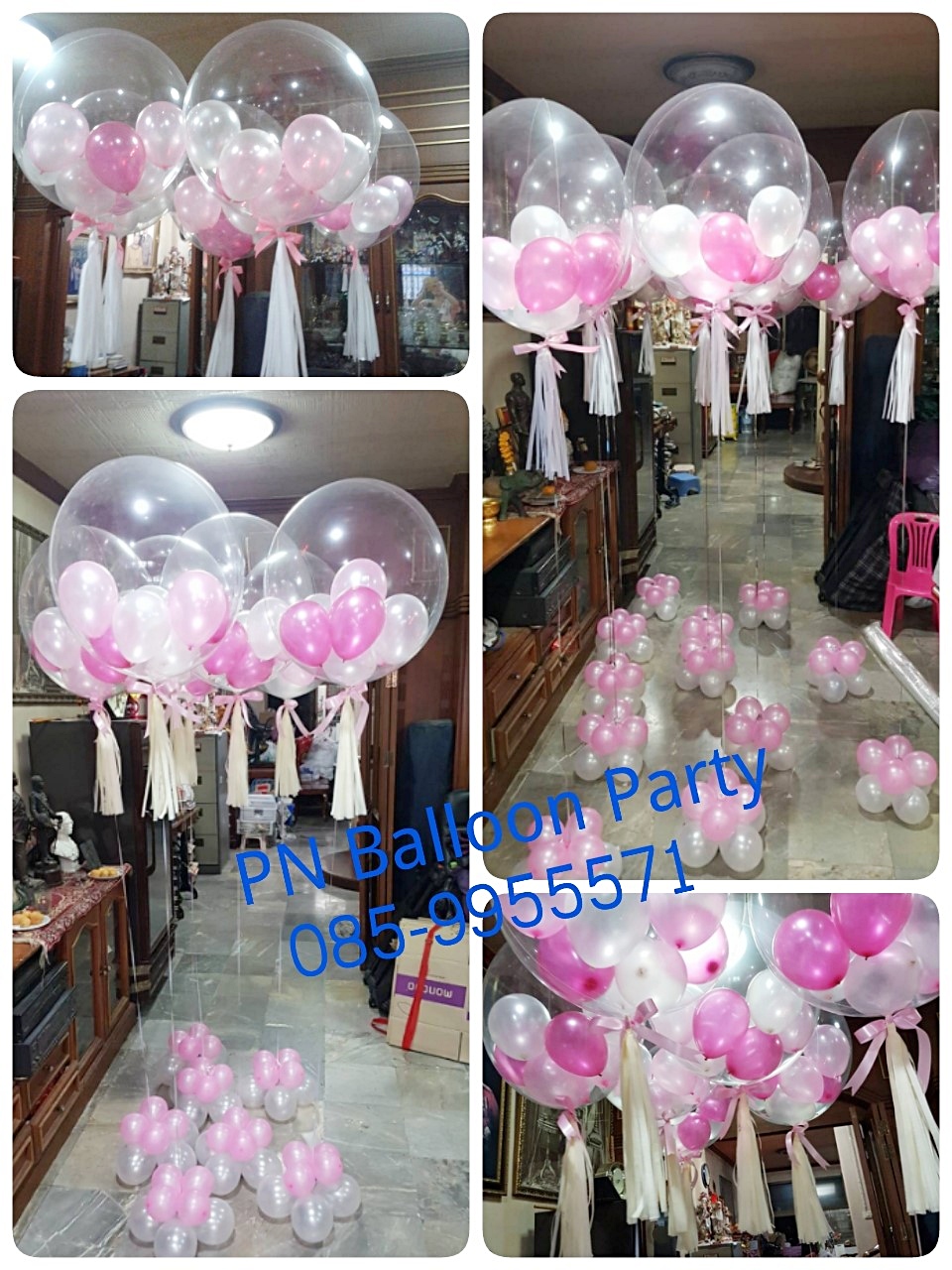 ลูกโป่งใสบับเบิ้ลงานอเมริกา ใสแจ๋ว ลอยนาน7-14 วัน พร้อมฐานฟรุ้งฟริ๊ง
