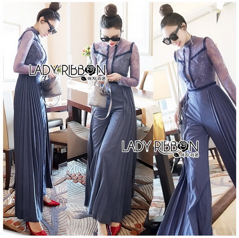 Jumpsuit จัมป์สูทผ้าลูกไม้และผ้าคอตตอน