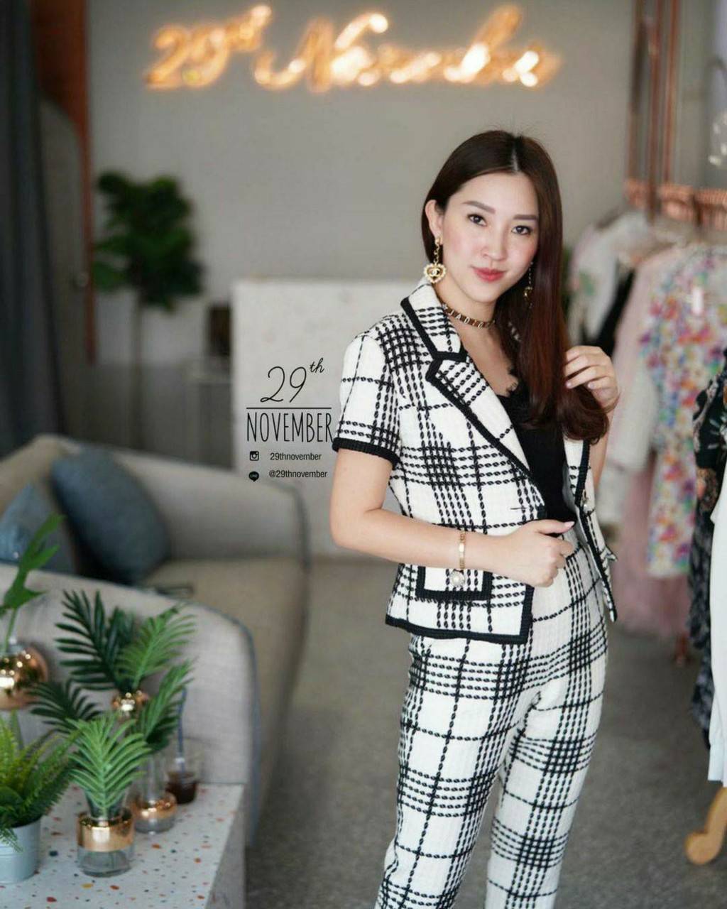 เซทสูทผ้าทวิสหนานุ่ม