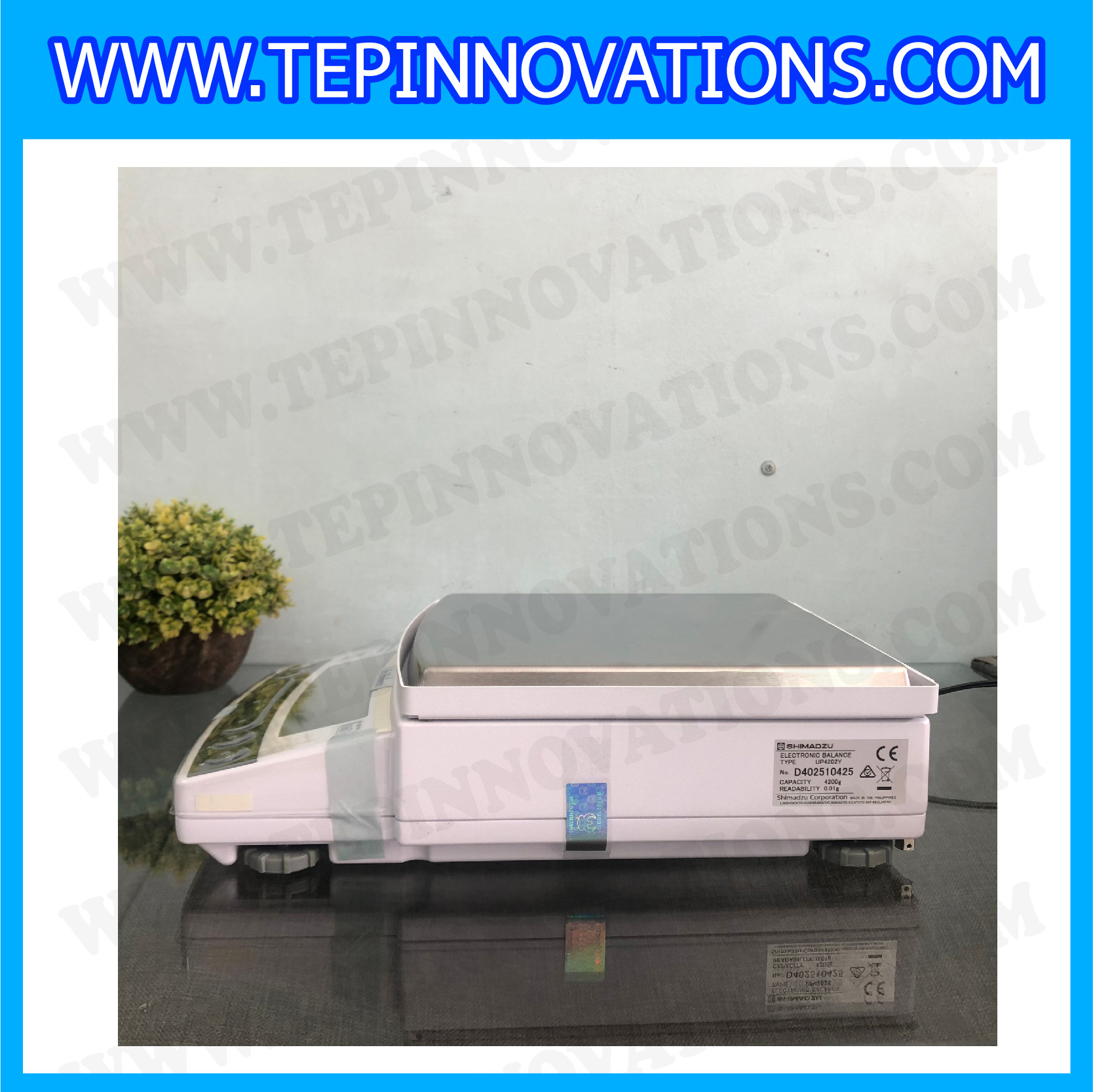 เครื่องชั่งดิจิตอล ทศนิยม 2 ตำแหน่ง รุ่น UP4202Y พิกัด4200gx0.01g เครื่องชั่งละเอียดสูง4200g เครื่องชั่งน้ำหนัก4200g ตาชั่ง4200กรัม พิกัดน้ำหนัก 4200g ความละเอียด 0.01g ยี่ห้อ SHIMADZU รุ่น UP4202Y