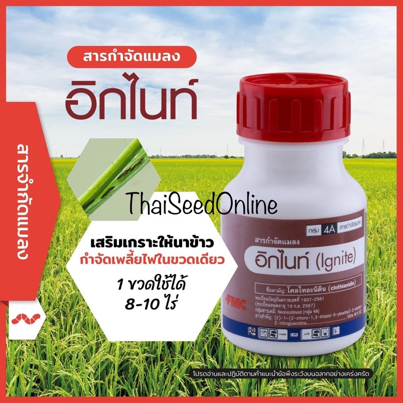 FMC อิกไนท์ 50ซีซี เพลี้ยไฟ pesticide