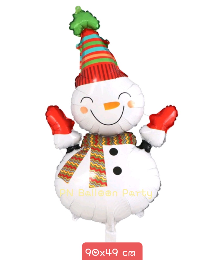 ลูกโป่งตุ๊กตาหิมะ สโนแมน Christmas Snowman Balloon