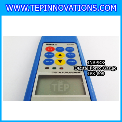 เครื่องวัดแรงดึงแรงกดแบบดิจิตอล INSPEX รุ่น IPX-808 ทดสอบแรงดึงแรงกด Force Gauge วัดแรงดึงขนาด 500 นิวตัน แรงกด แรงผลัก Digital Forece Gauge วัดแรงดึง วัดแรงกด