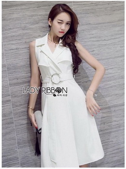 Lady Nelly Neutral Coat Dress