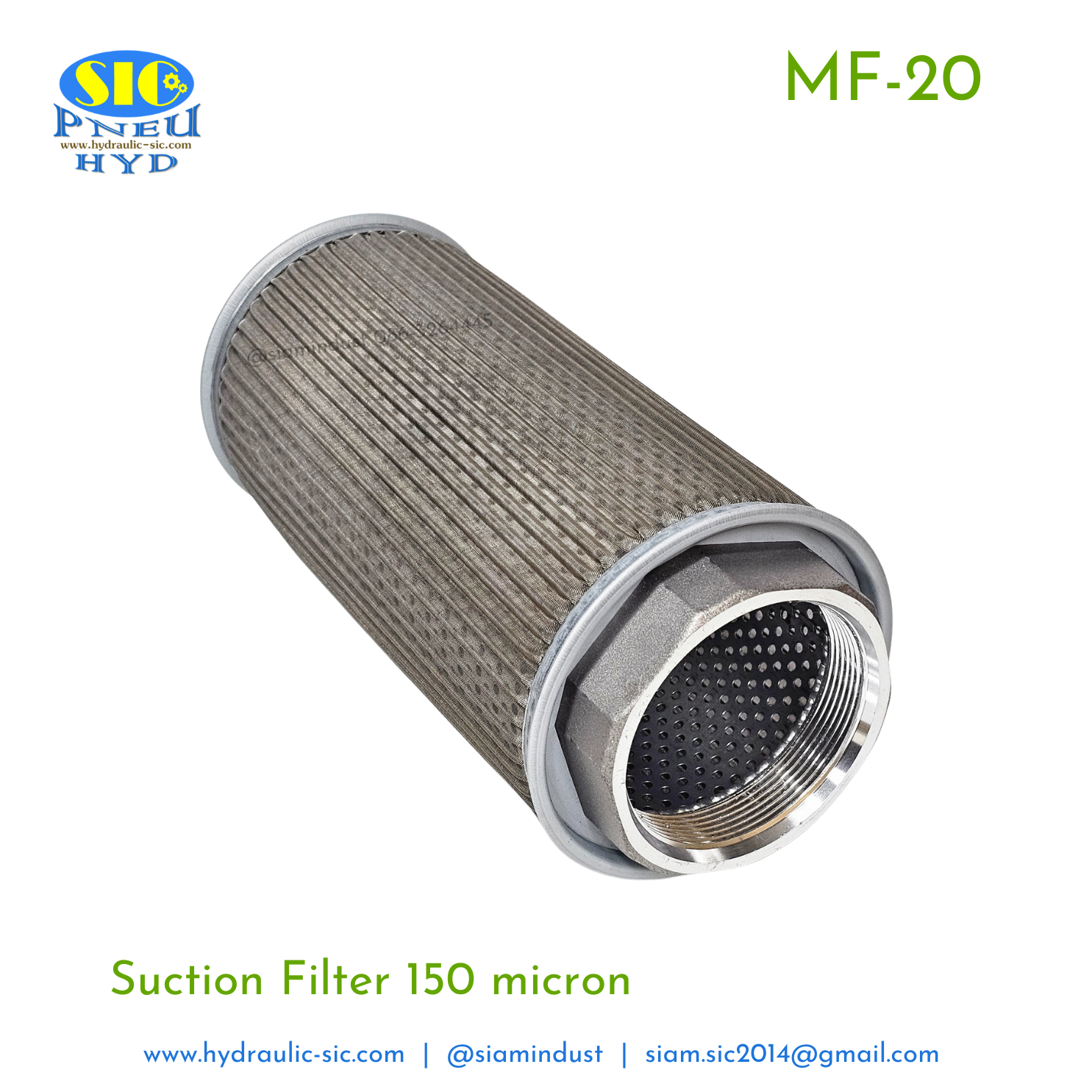 MF-20,MF-24,MF-32 กรองไฮดรอลิค กรองขาดูด Suction Filter : POKE